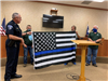 Thin Blue Line Flag Presentation