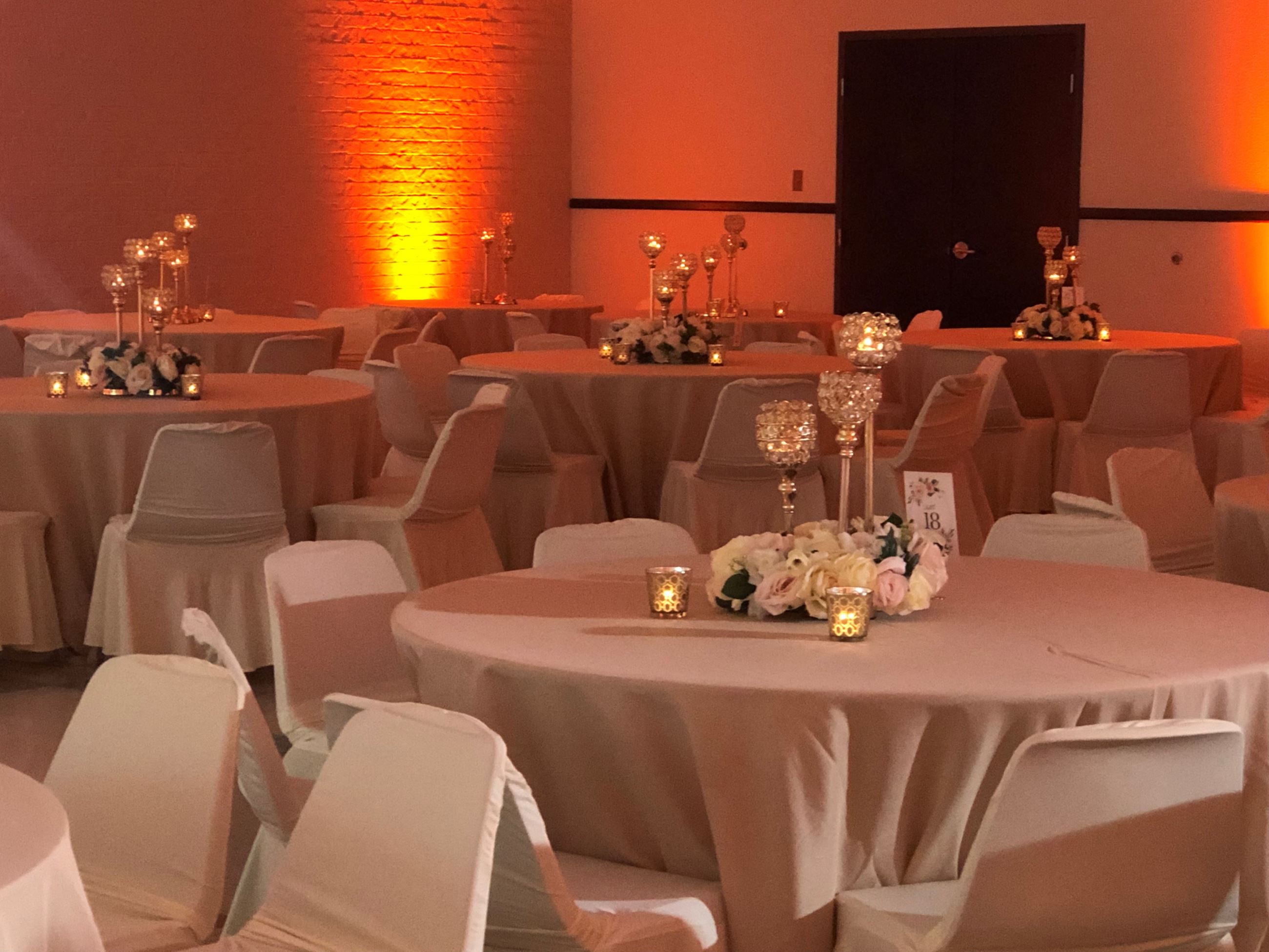 Aud wedding w uplighting